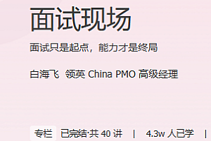 极客 面试现场