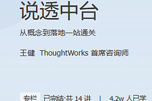 说透中台 极客